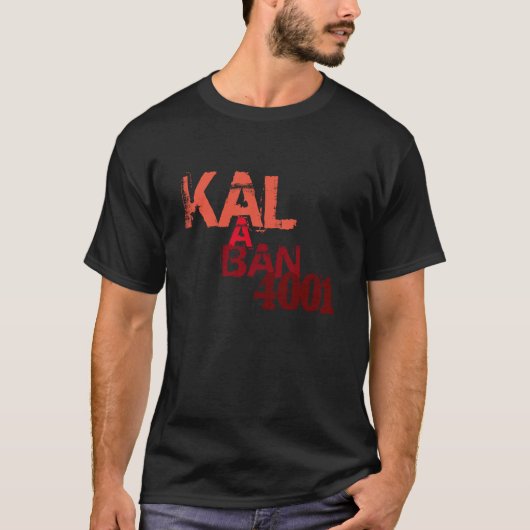 Kalaban 4001 Black Streamer T-Shirt standaard (Voorkant)