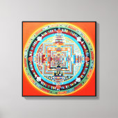 Kalachakra Boeddhistische Mandala Canvas Afdruk (Voorkant)