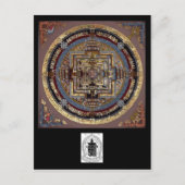 Kalachakra Mandala A Briefkaart (Voorkant)