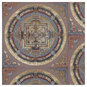 Kalachakra Mandala A Fabric Stof (Close Up)