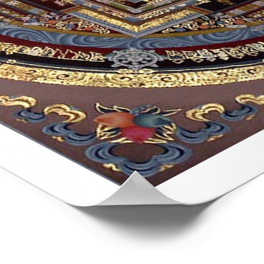 Kalachakra Mandala A Poster (Hoek)