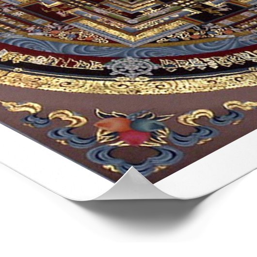 Kalachakra Mandala A Poster (Hoek)