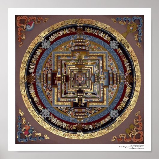 Kalachakra Mandala A Poster (Voorkant)