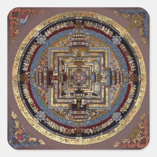 Kalachakra Mandala A Stickers (Voorkant)