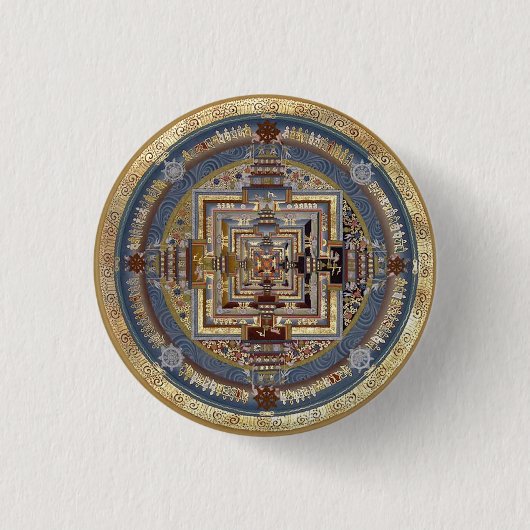Kalachakra Mandala B Button (Voorkant)