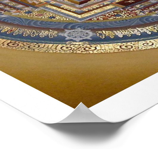 Kalachakra Mandala B Poster (Hoek)
