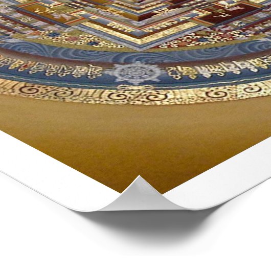 Kalachakra Mandala B Poster (Hoek)