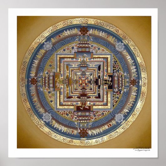 Kalachakra Mandala B Poster (Voorkant)