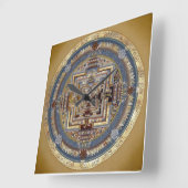 Kalachakra Mandala B Wall klok (Hoek)