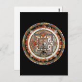 Kalachakra Mandala Briefkaart (Voorkant / Achterkant)