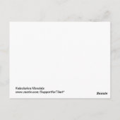 Kalachakra Mandala Briefkaart (Achterkant)