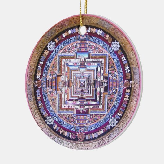 Kalachakra Mandala Keramisch Ornament (Links)