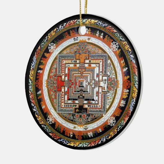 Kalachakra Mandala Keramisch Ornament (Links)