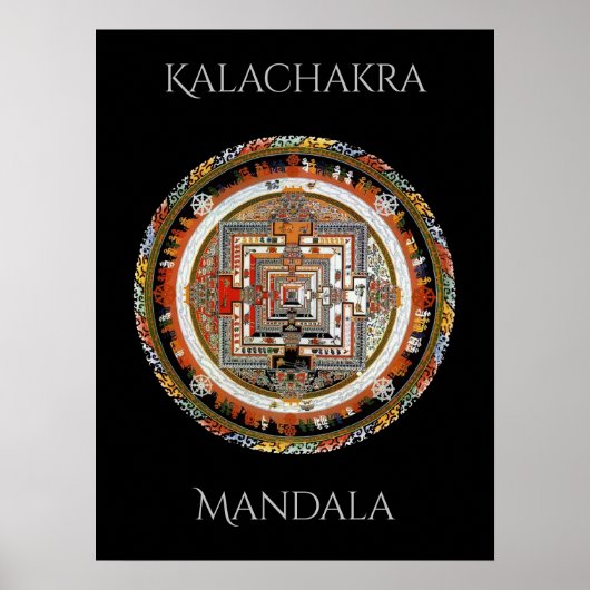 Kalachakra Mandala Poster (Voorkant)