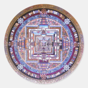 Kalachakra Mandala Ronde Sticker