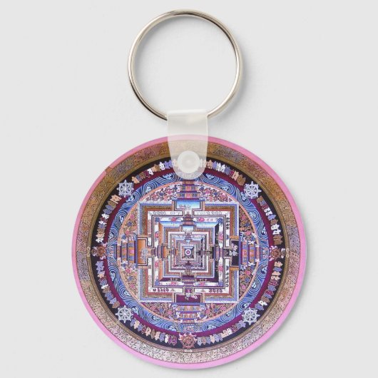 Kalachakra Mandala Sleutelhanger (Voorkant)