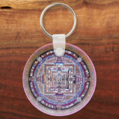 Kalachakra Mandala Tibetan Buddhist Sleutelhanger (Voorkant)