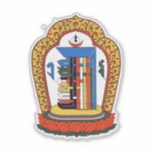 Kalachakra Mantra Mandala Buddhist Sticker (Voorkant)
