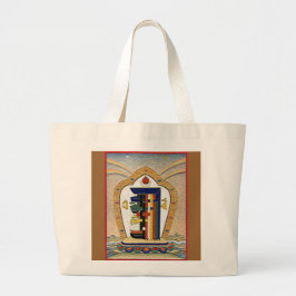 Kalachakra Mantra Symbol Bag Grote Tote Bag