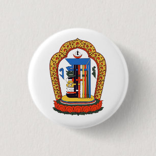 Kalachakra Mantra Tibetaans boeddhistisch Ronde Button 3,2 Cm