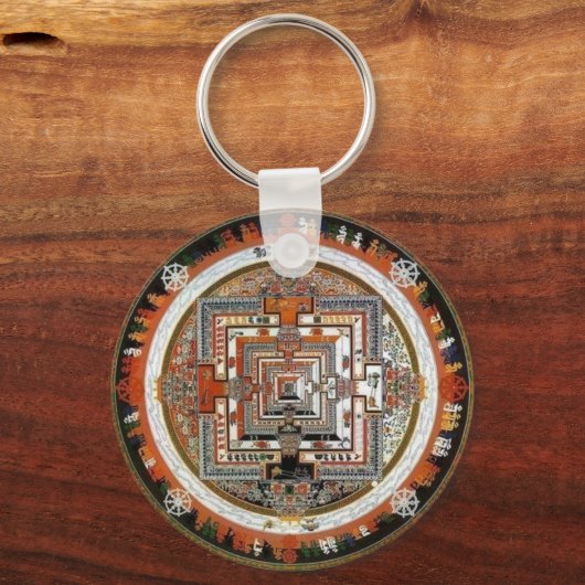 Kalachakra Sand Mandala Sleutelhanger (Voorkant)