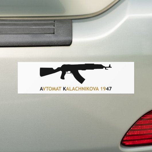 **KALACHNIKOV** BUMPERSTICKER (Op auto)