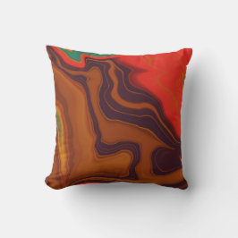 Kalahari Ember – Terracotta Bruin Rood Abstract Kussen