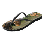 Kalahari Woestijn Leeuwen Flip Flops (Schuin)