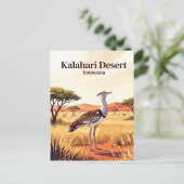Kalahariwoestijn Botswana Briefkaart (Staand voorkant)