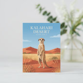 Kalahariwoestijn Zuid-Afrika Briefkaart (Staand voorkant)