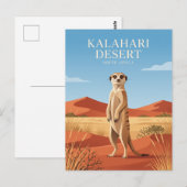 Kalahariwoestijn Zuid-Afrika Briefkaart (Voorkant / Achterkant)