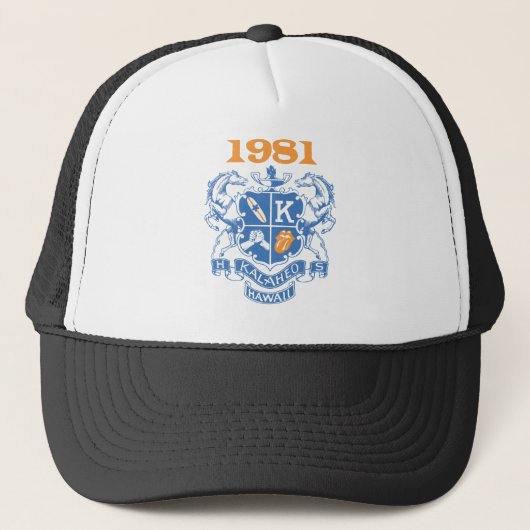Kalaheo 1981 Réunion Baseball pet (Voorkant)