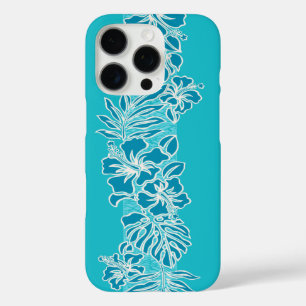 Kalaheo Hawaiian Hibiscus Tapa iPhone 16 Pro Hoesje