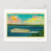 Kalakala Ferry, Puget Sound, Olympisch gebergte Briefkaart (Voorkant)
