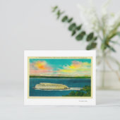 Kalakala Ferry, Puget Sound, Olympisch gebergte Briefkaart (Staand voorkant)