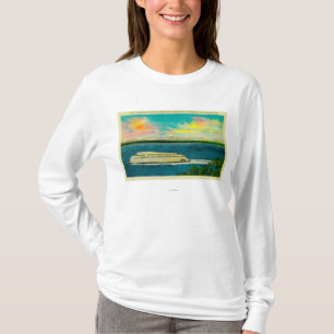 Kalakala Ferry, Puget Sound, Olympisch gebergte T-shirt