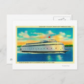 Kalakala Ferry, 's Werelds eerste gestroomlijnde Briefkaart (Voorkant / Achterkant)