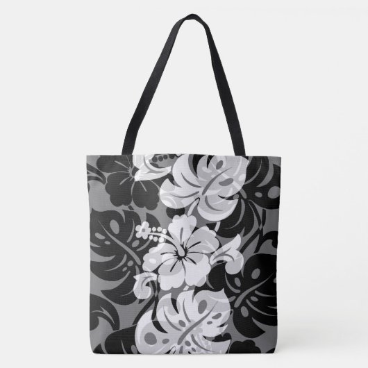 Kalakaua Border Hawaiian Hibiscus Beach Tote Bag (Voorkant)