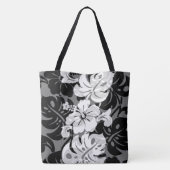 Kalakaua Border Hawaiian Hibiscus Beach Tote Bag (Achterkant)