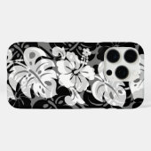 Kalakaua Border Hawaiian Hibiscus Black Case-Mate iPhone Case (Achterkant (horizontaal))