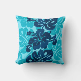 Kalakaua Border Hawaiian Hibiscus Kussens