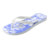 Kalakaua Border Hawaiian Hibiscus Lavender Teenslippers (Schuin)