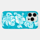 Kalakaua Border Hawaiian Hibiscus Turquoise Case-Mate iPhone Case (Achterkant (horizontaal))