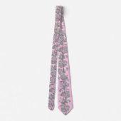 Kalakaua Border Hawaiian Hibiscus Two-side Printed Stropdas (Achterkant)