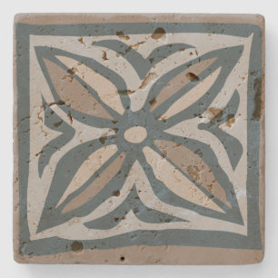 Kalakaua Hawaiiaanse Tropische Tapa KL302 Stenen Onderzetter