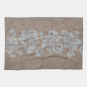 Kalakaua Hawaiian Hibiscus Border KL302 Theedoek (Horizontaal)