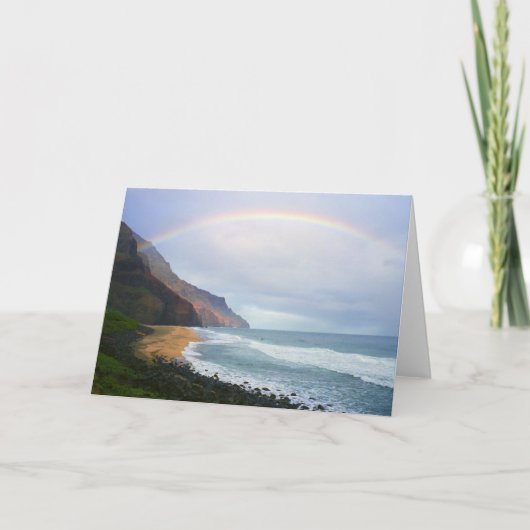Kalalau Beach Rainbow Kaart (Voorkant)
