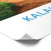 Kalalau Beach Verenigde Staten Reisprint Poster (Hoek)