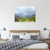 Kalalau Rainbow Stretted Canvas Print (Insitu (Slaapkamer))
