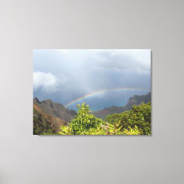 Kalalau Rainbow Stretted Canvas Print